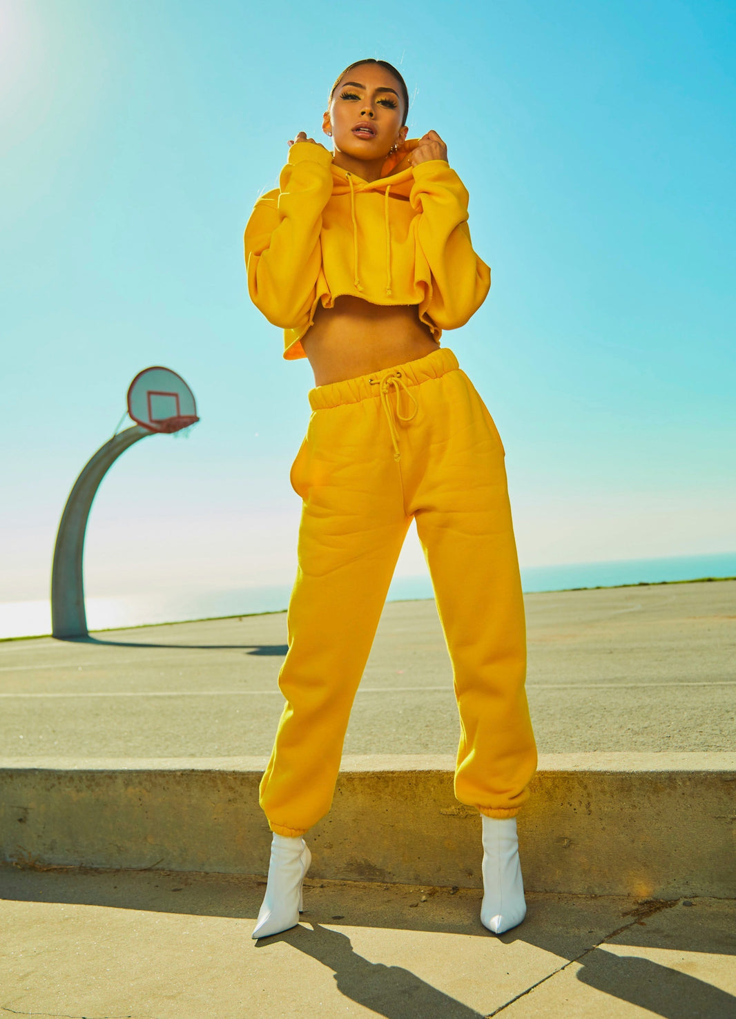 yellow truck suit
